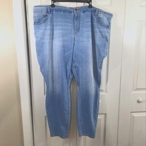 Old Navy Super Skinny High Waist Light Blue Plus Jeans Sz 26 ~ Pre-Owned